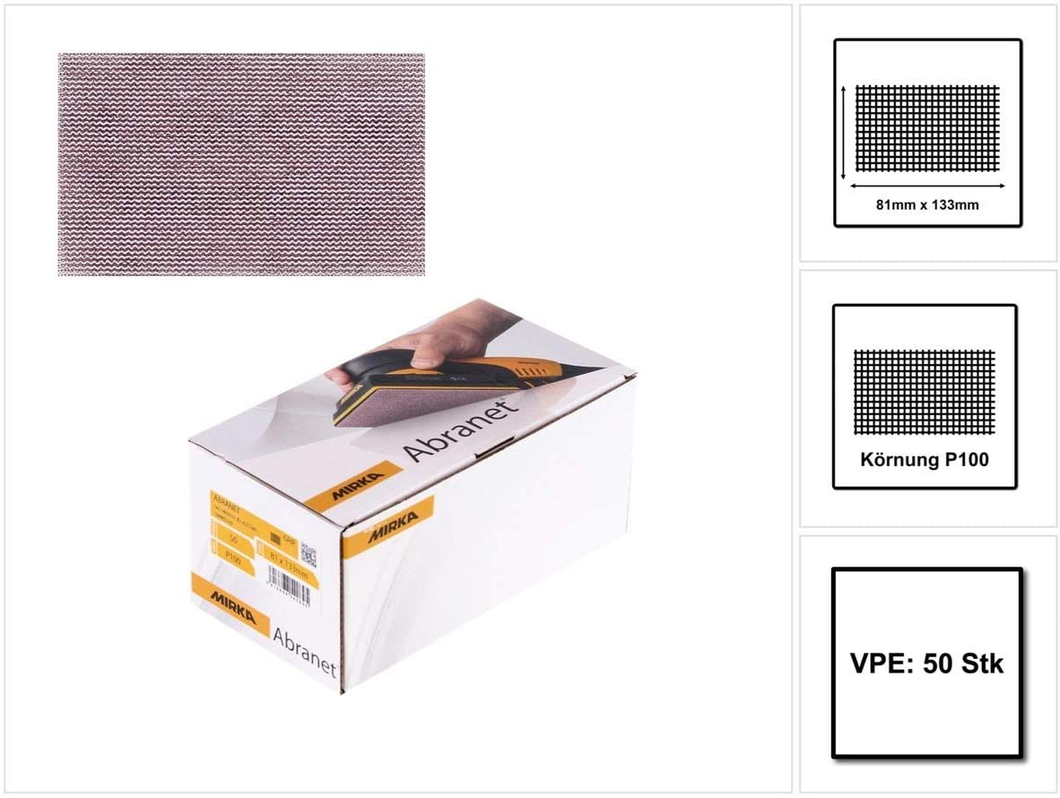 Slibegitter Mirka Abranet 5417805010; 81x133 mm; P100