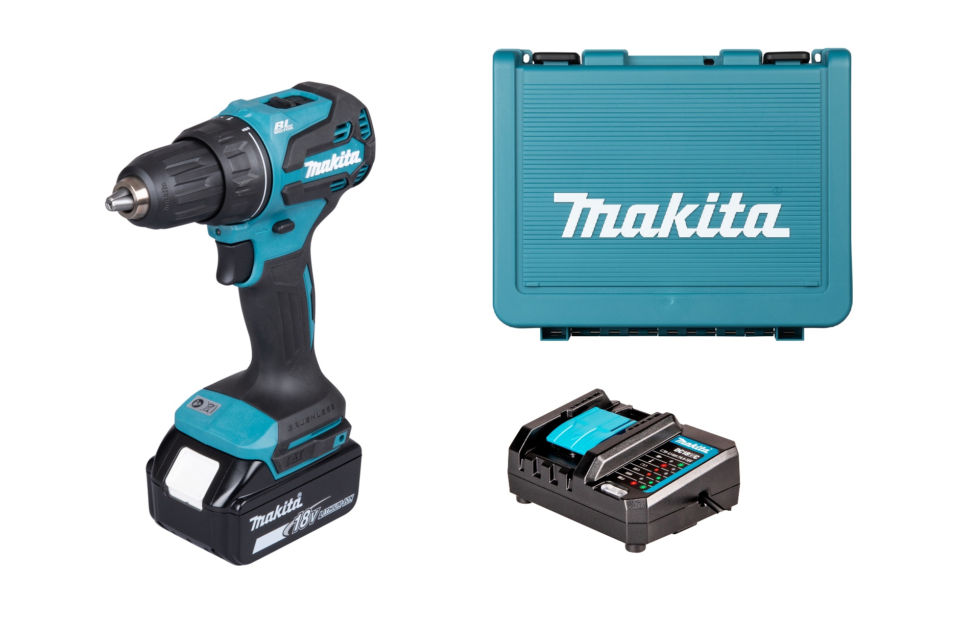 Skruemaskine Makita DDF490WF; 18 V; 1x3,0 Ah batt.