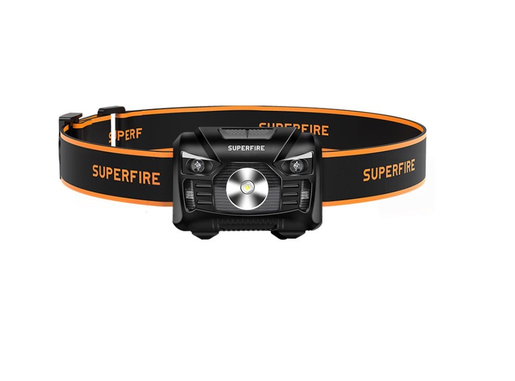 Forlygte SUPERFIRE-HL06; LED; 500 lm; 1x1,2 Ah batt.