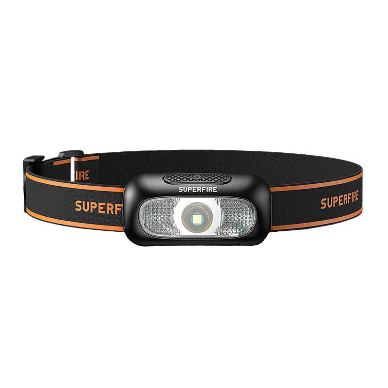 Forlygte SUPERFIRE-HL05-D; LED; 110 lm; 1x0,5 Ah batt.