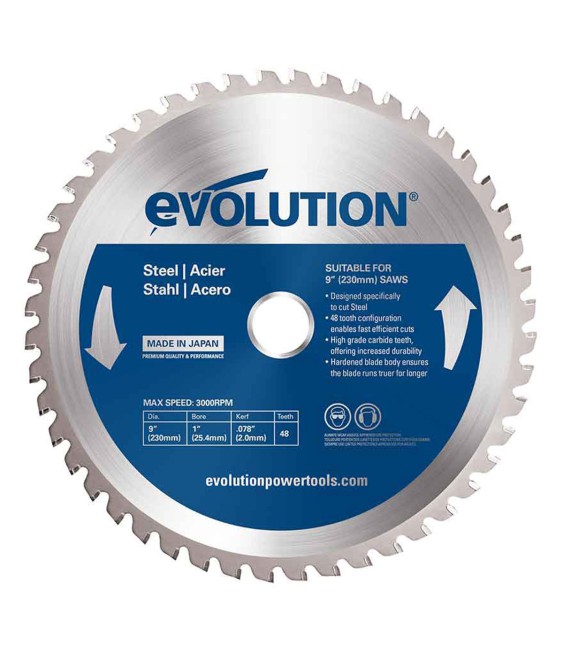 Rundsavklinge Evolution EVO-230-48-S; 230 mm; Z48