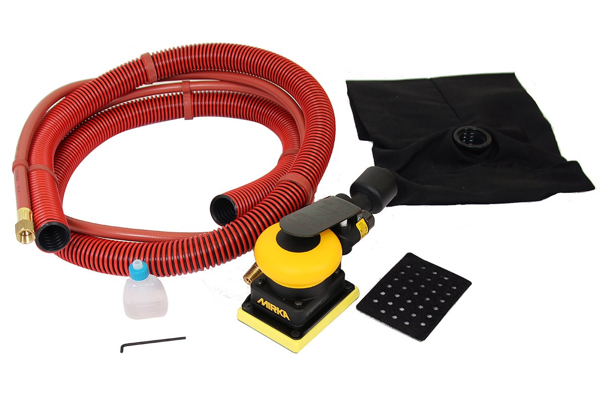 Pneumatisk kredsløbssander Mirka OS 343DB; 75x100 mm
