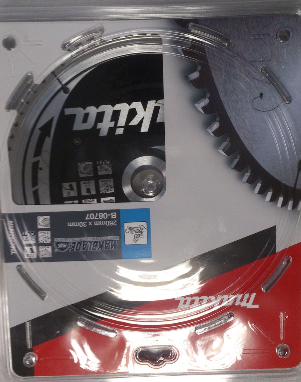 Rundsavsklinge til træ Makita MAKBLADE PLUS; 260x2,3x30,0 mm; Z70; 5°