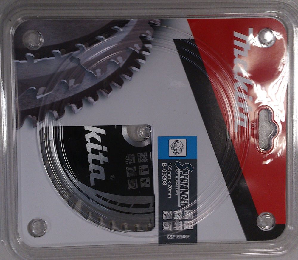 Rundsavsklinge til træ Makita; 165x1,6x20,0 mm; Z48; 8°