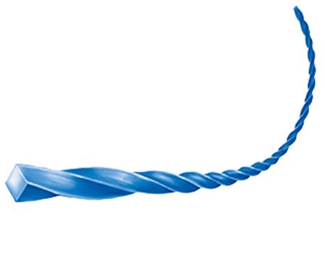 Trimmertråd, kvadratisk Makita Silent; 2 mm/15 m