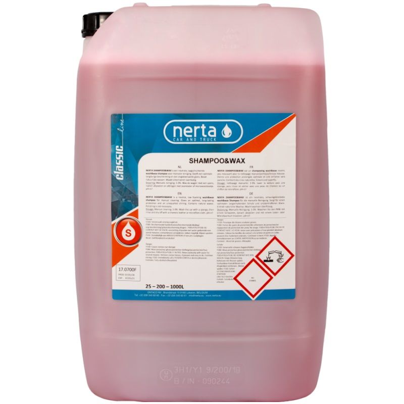 Bilvaskemiddel Nerta Shampoo&Wax; 5 l