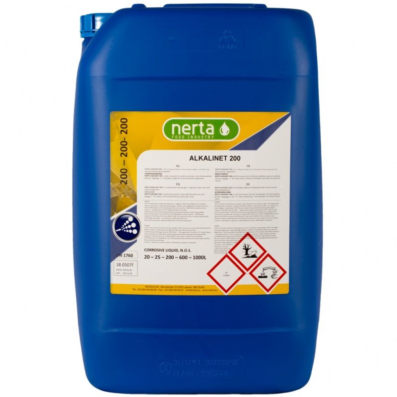 Alkalisk rengøringsmiddel Nerta Alkalinet 200; 25 l