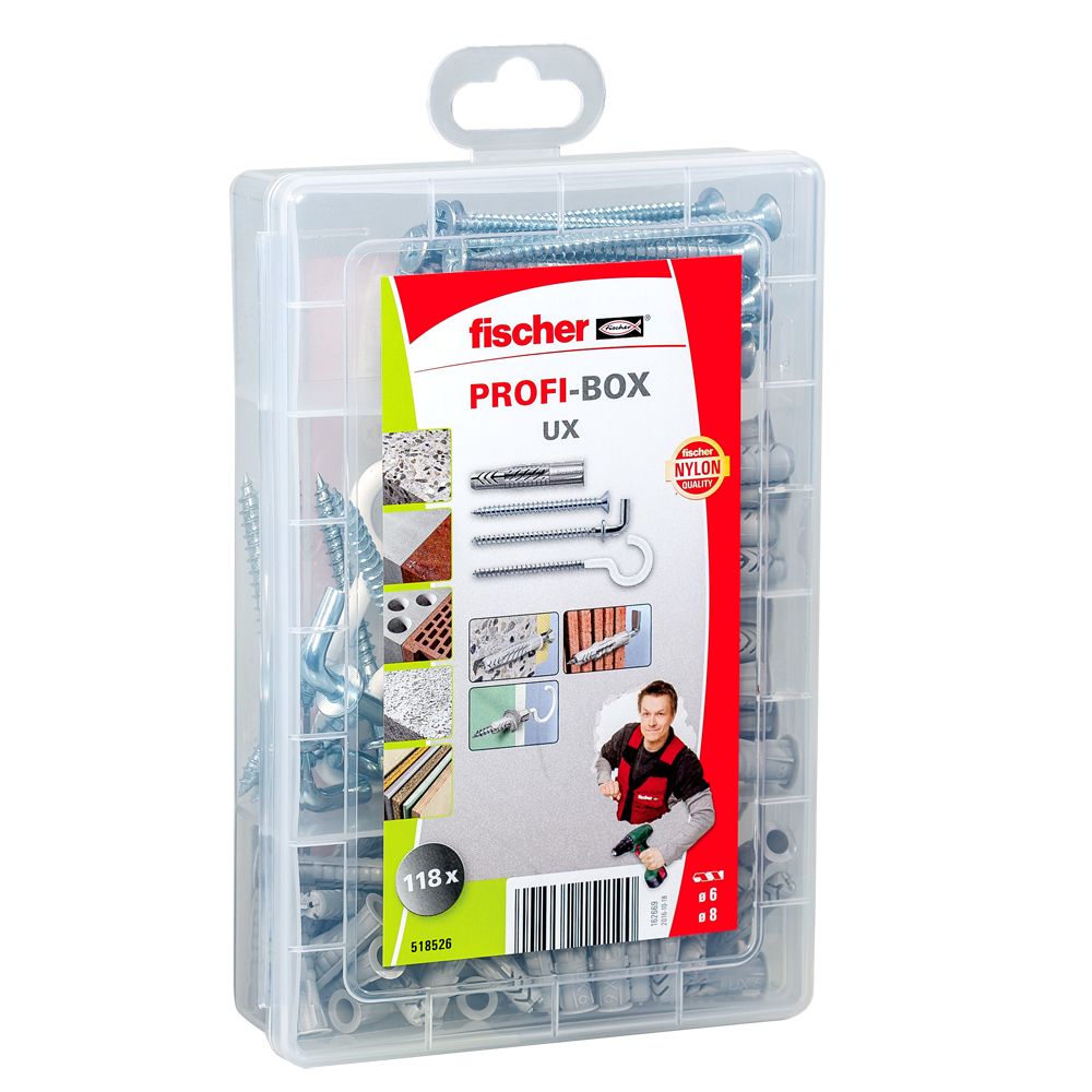 Sett Fischer UX PROFI-BOX 518526; 118 stk.