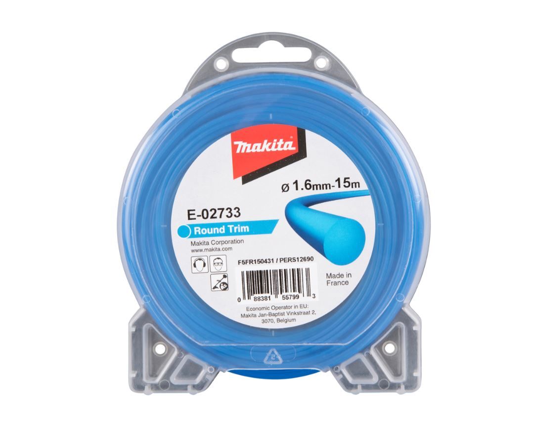 Trimmertråd Makita; 1,6 mm/15 m; cirkulær
