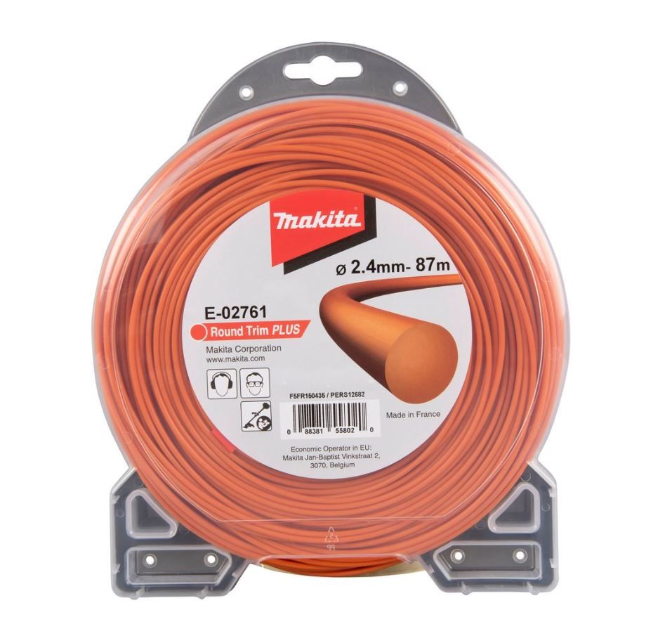 Trimmertråd Makita; 2,4 mm/87 m; cirkulær