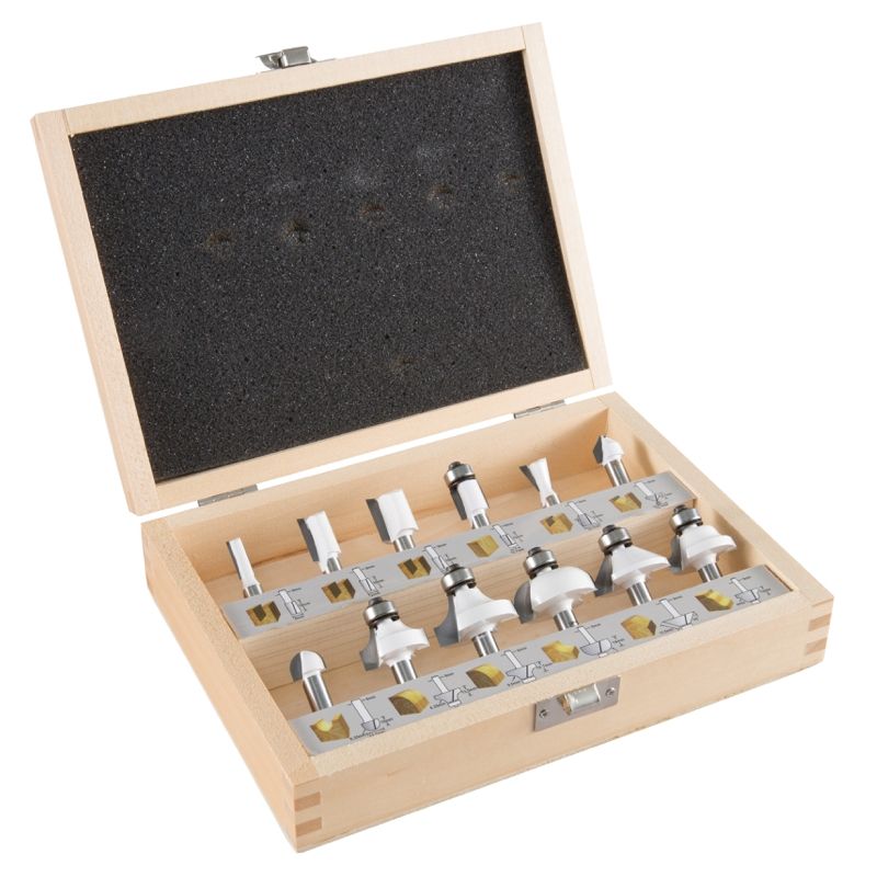 Fræsersæt Makita D-57065; 6 mm; 12 stk.