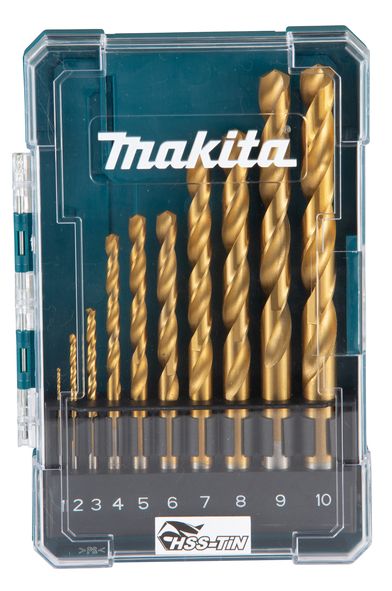 Borsæt Makita D-72849; 1-10 mm; 10 stk.