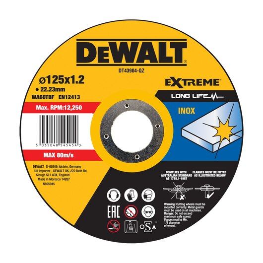 Skæreskive DeWalt DT43904-QZ; 125x22,23 mm