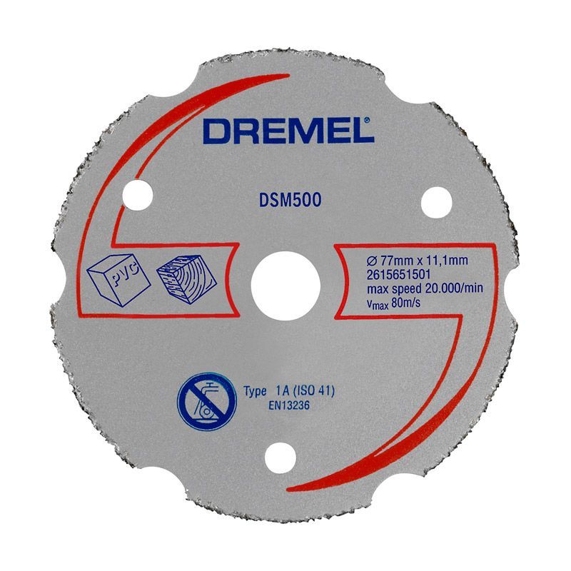 Multipurpose carbide flush skærehjul Dremel 2615S500JB; 77 mm