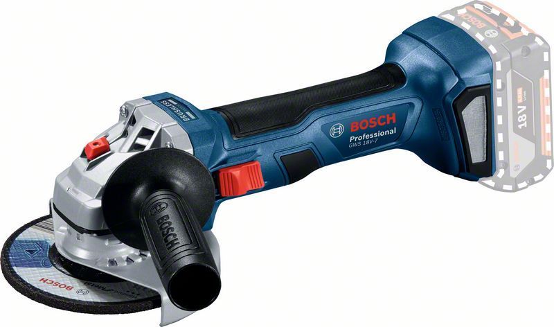 Vinkelsliber Bosch GWS 18V-7; 18 V; 125 mm; (uden batteri og oplader)