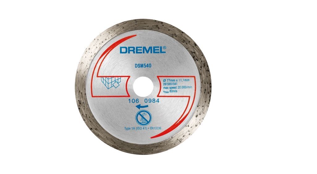 Diamantskærer til fliser Dremel DSM540; 77 mm