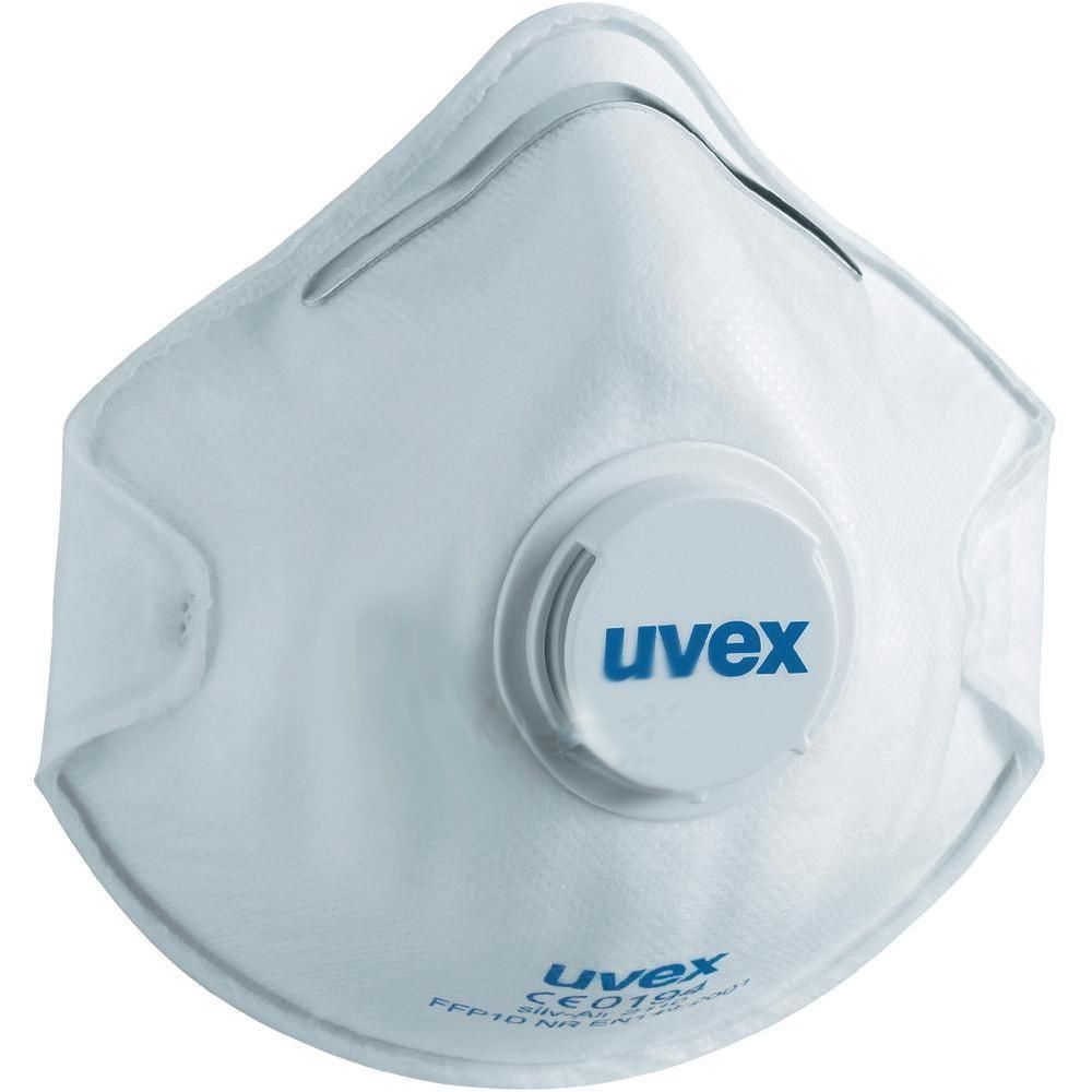 Sikkerhedsmaske med ventil Uvex Silv-Air Classic 2110 FFP1; hvid
