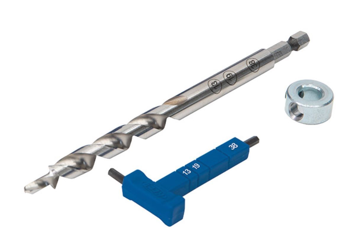 Træbor Kreg KPHA308; 9,5x158 mm; med tilbehør