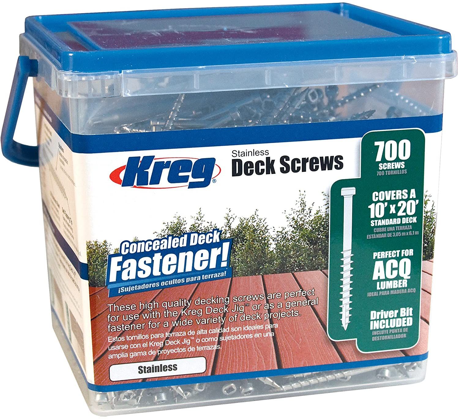 Træskrue Kreg SDK-C2SS; Pan-Head; 2,00''; 51 mm; 700 stk.; rustfrit stål