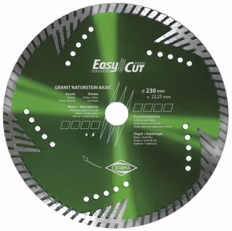 Diamantskæreskive Cedima Granit Naturstein Basic; 125 mm