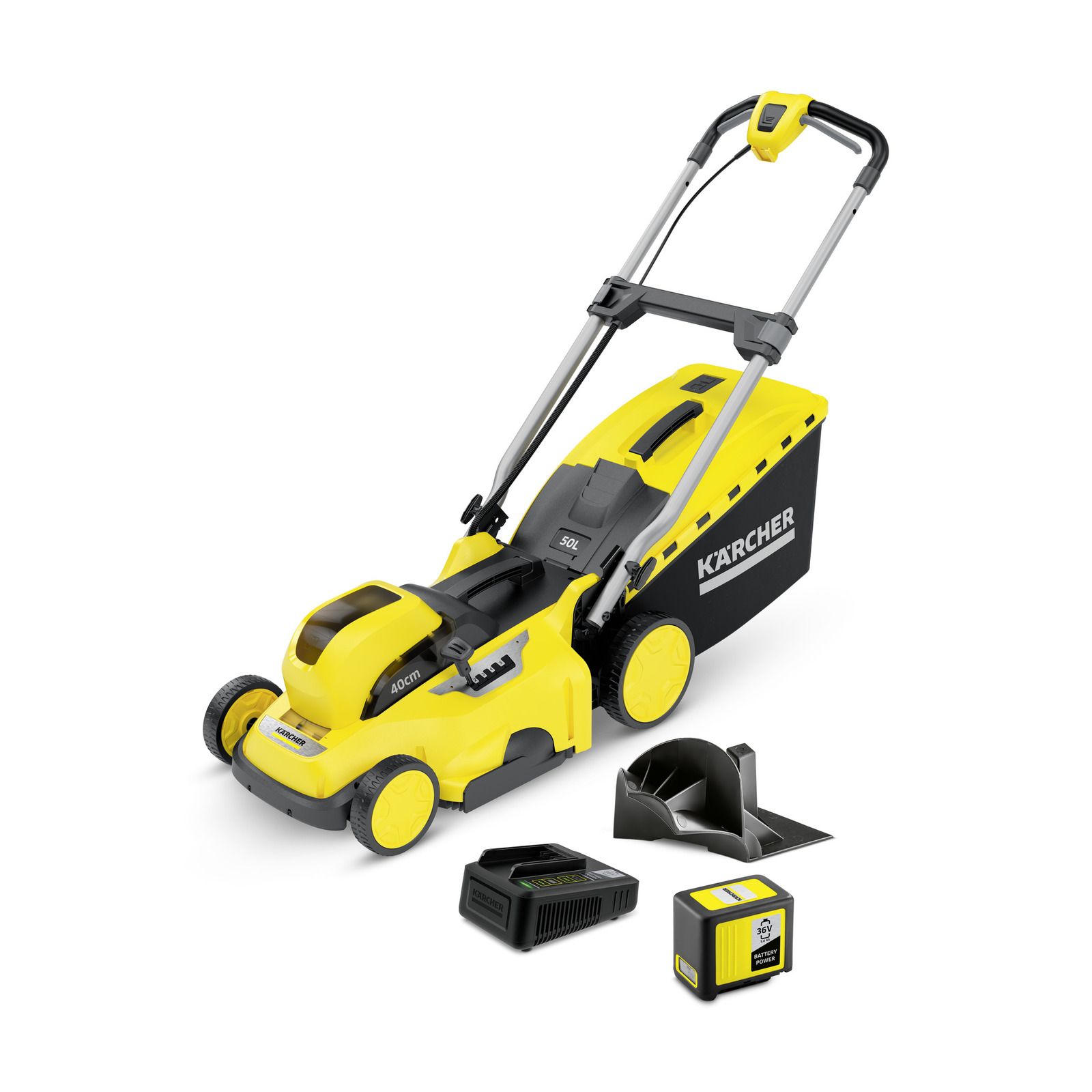 Plæneklipper Karcher LMO 36-40; 36 V; 1x5,0 Ah batt.
