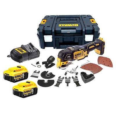 Multifunktionsværktøj DeWalt DCS356P2-QW; 18 V; 2x5,0 Ah batt.
