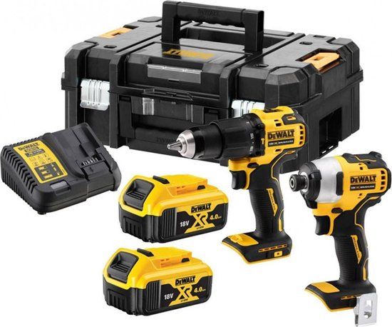 Værktøjssæt DeWalt DCK2062M2T-QW(DCD709 + DCF809); 18 V; 2x4,0 Ah batt.