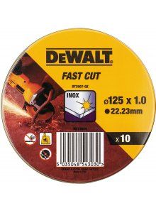 Skæreskive DeWalt DT3507-QZ; 125x1mm; 10 stk.