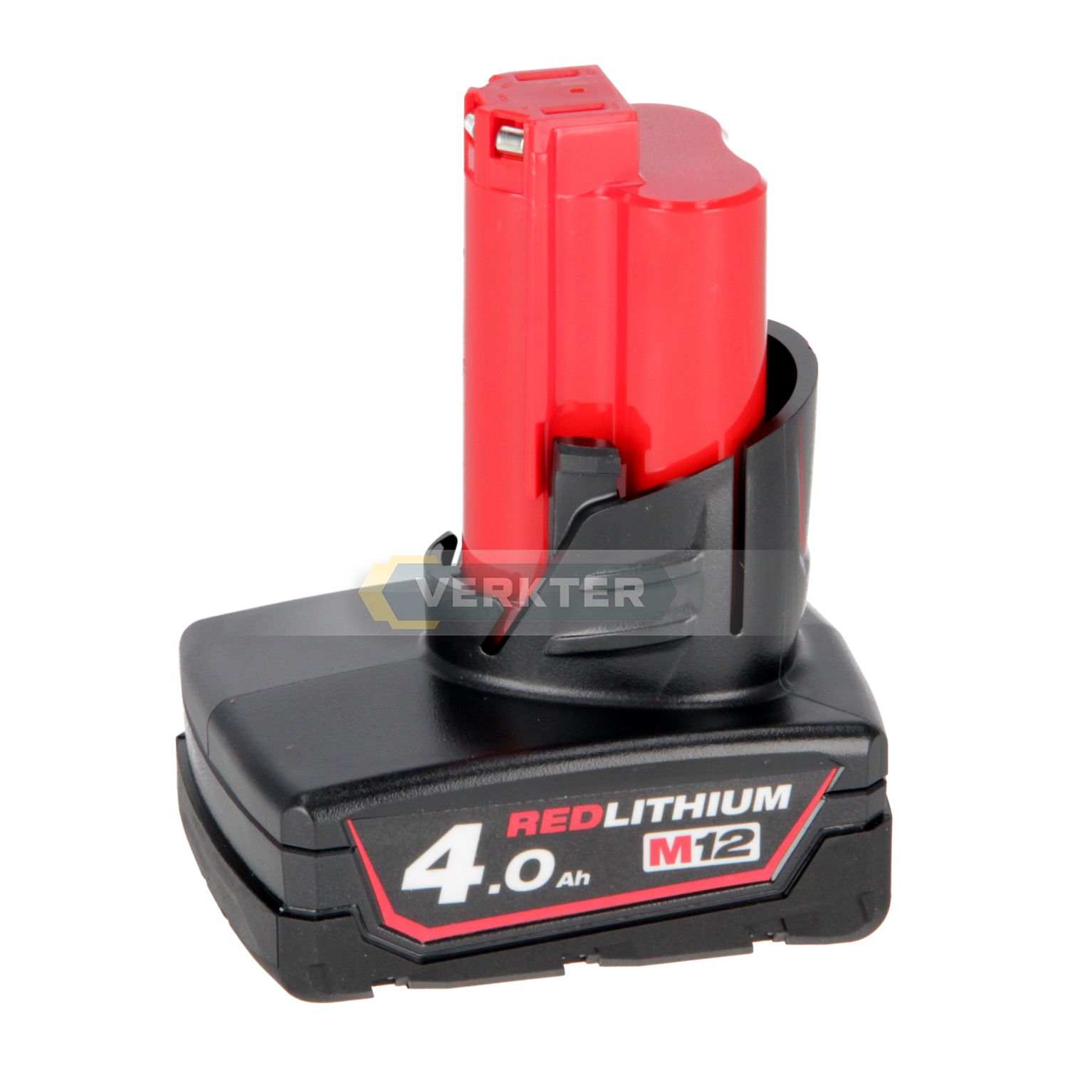 Batteri Milwaukee M12B4; 12 V; 4,0 Ah; Li-ion