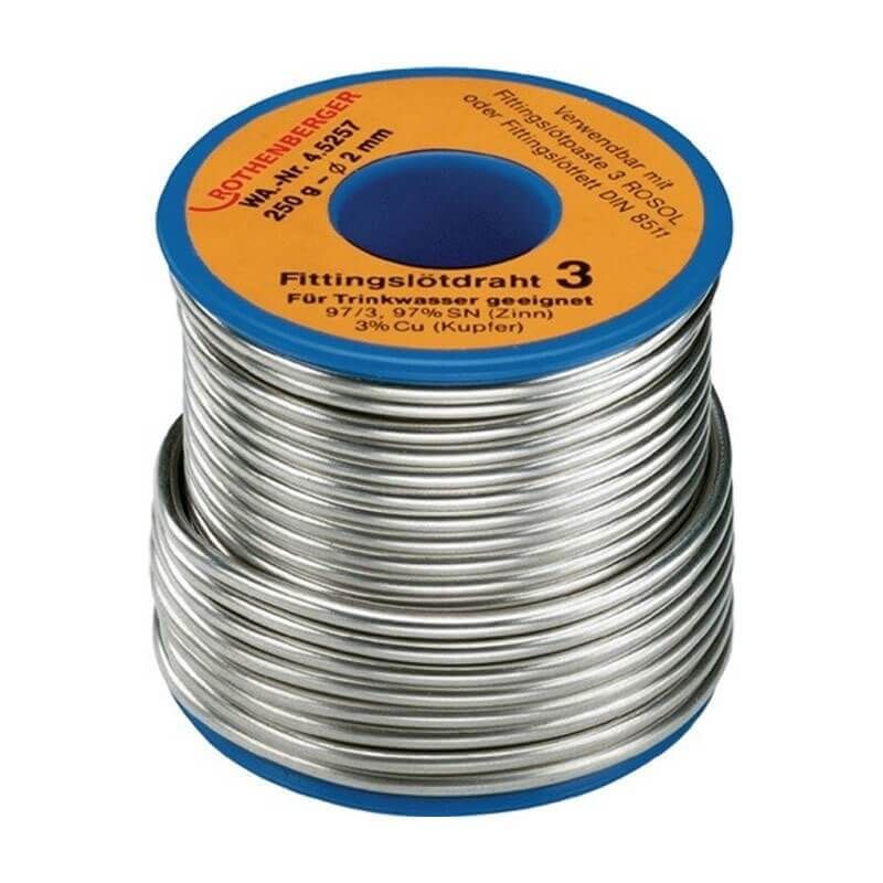 Loddetin Rothenberger L-SN CU3; 3 mm; 250 g