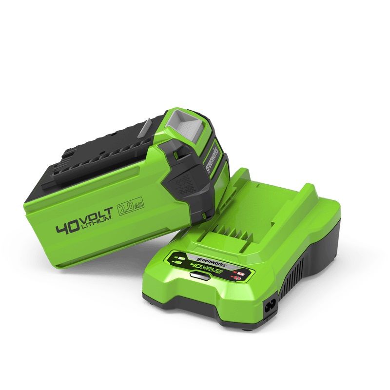 Batteri Greenworks GSK40B2; 40 V; 2,0&nbsp;Ah; Li-ion + lader