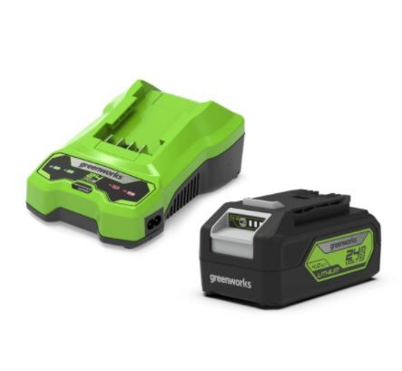 Batteri Greenworks GSK24B4; 24 V; 4,0&nbsp;Ah; Li-ion + lader