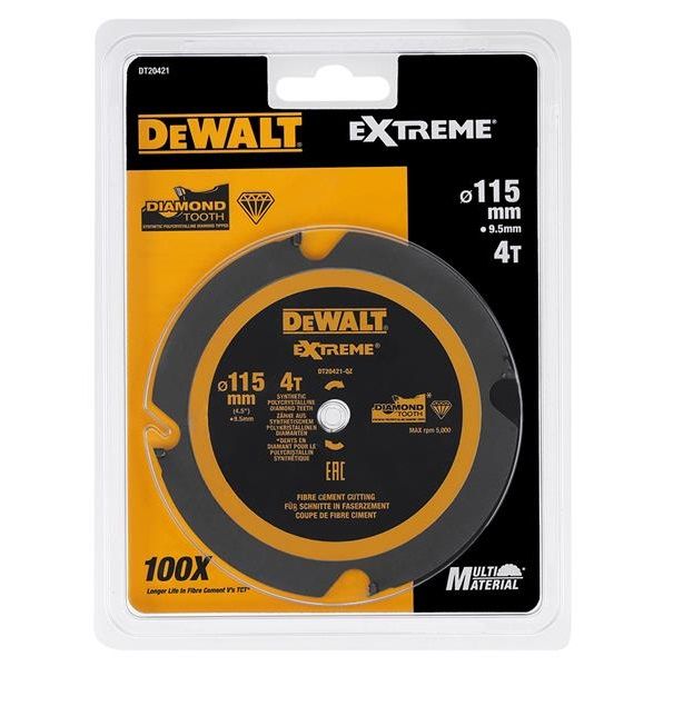 Diamantskæreskive DeWalt DT20421; 115x9,5 mm; Z4