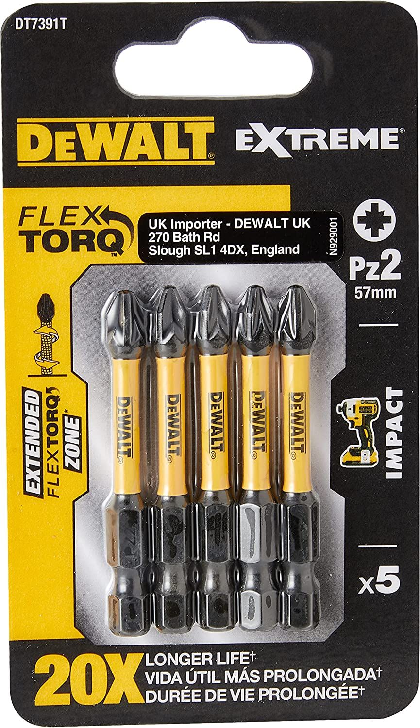 Bitssæt DeWalt DT7391T-QZ; 5 stk.