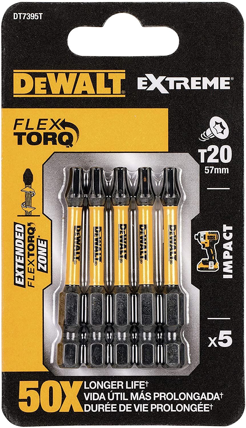 Bitssæt DeWalt DT7395T-QZ; 5 stk.