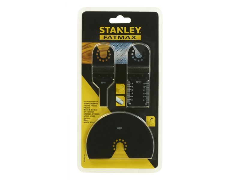 Tilbehørssæt Stanley STA26150-XJ; 3 stk.