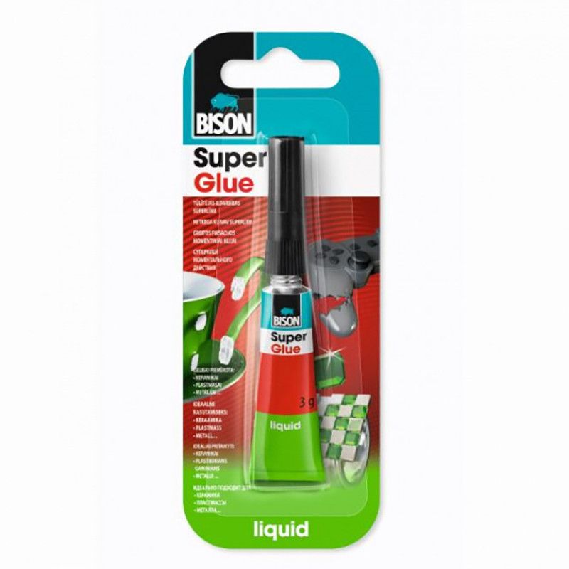Lim til universel brug Bison 6310725 Super Glue Liquid; 3 g