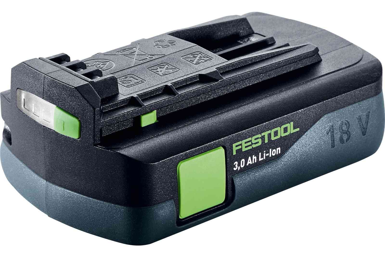 Batteri Festool BP 18 Li 3,0 C; 18 V; 3,0 Ah; Li-ion