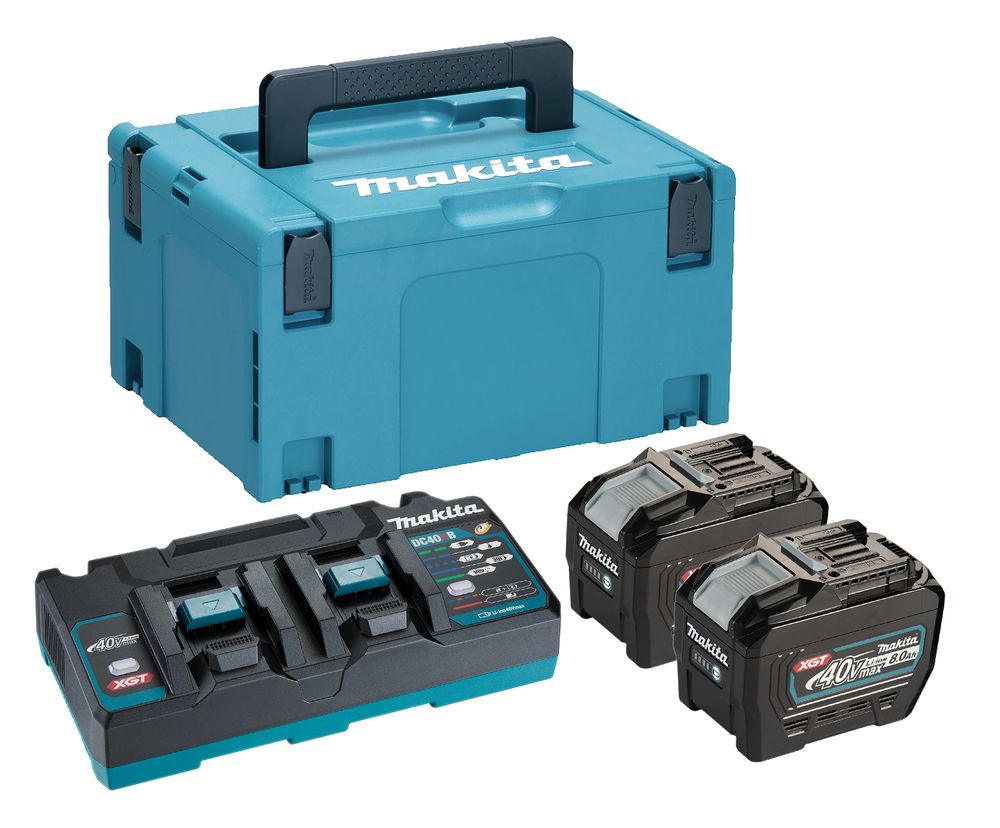 Tilbehørssæt Makita 191Y97-1; 40 V; 2x8,0 Ah batt.