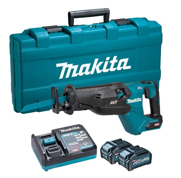 Batteridrevet bajonetsav Makita JR002GM201; 40 V; 2x4,0 Ah batt.