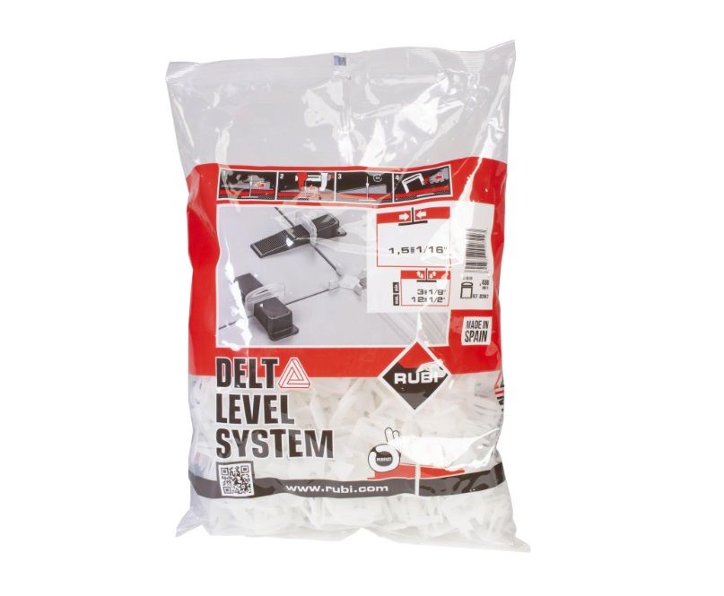 Tile niveau indikator Rubi DELTA LEVEL.SYS.; 6-15 mm; 5 mm; 400 stk.