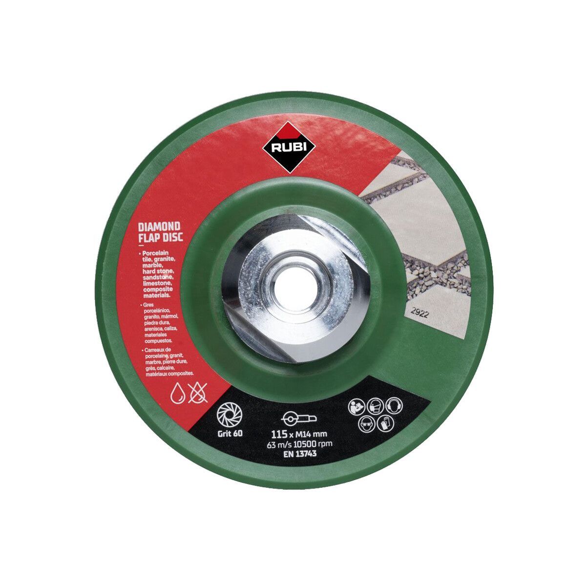 Diamantslibeskive Rubi 32921; 115 mm