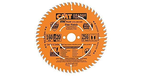 Rundsavsklinge til træ CMT 273; 160x1.8x20; Z56; 12°