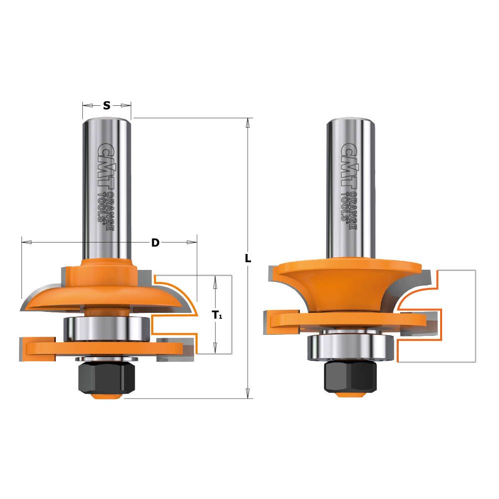 Fræsekutter CMT 991.001.11; S=8 mm; S=44,4 mm