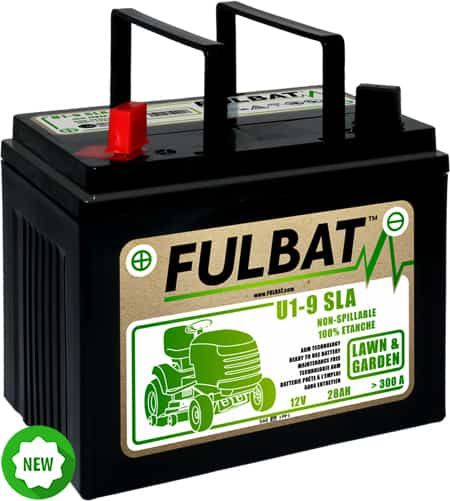 Batteri til plæneklipper Fulbat U1-9 SLA; 12 V; 28 Ah passer til Husqvarna, Partner, McCulloch