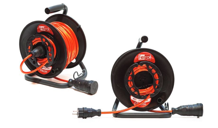 Kabeltromle med forlængerkabel Feirol 114045; 25 m; 3x1,5 mm²