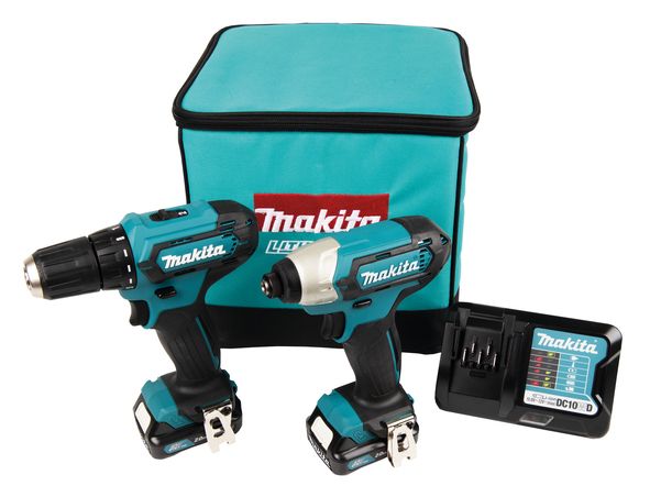Værktøjssæt Makita CLX224A (DF333D + TD110D); 12 V; 2x2,0 Ah batt.