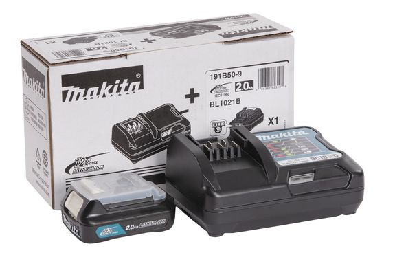 Tilbehørssæt Makita; 12 V; 1x2,0 Ah batteri. + lader DC10WD