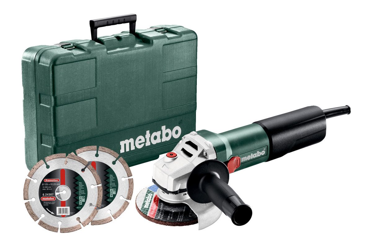 Vinkelsliber Metabo WQ 1100-125 Set + tilbehør