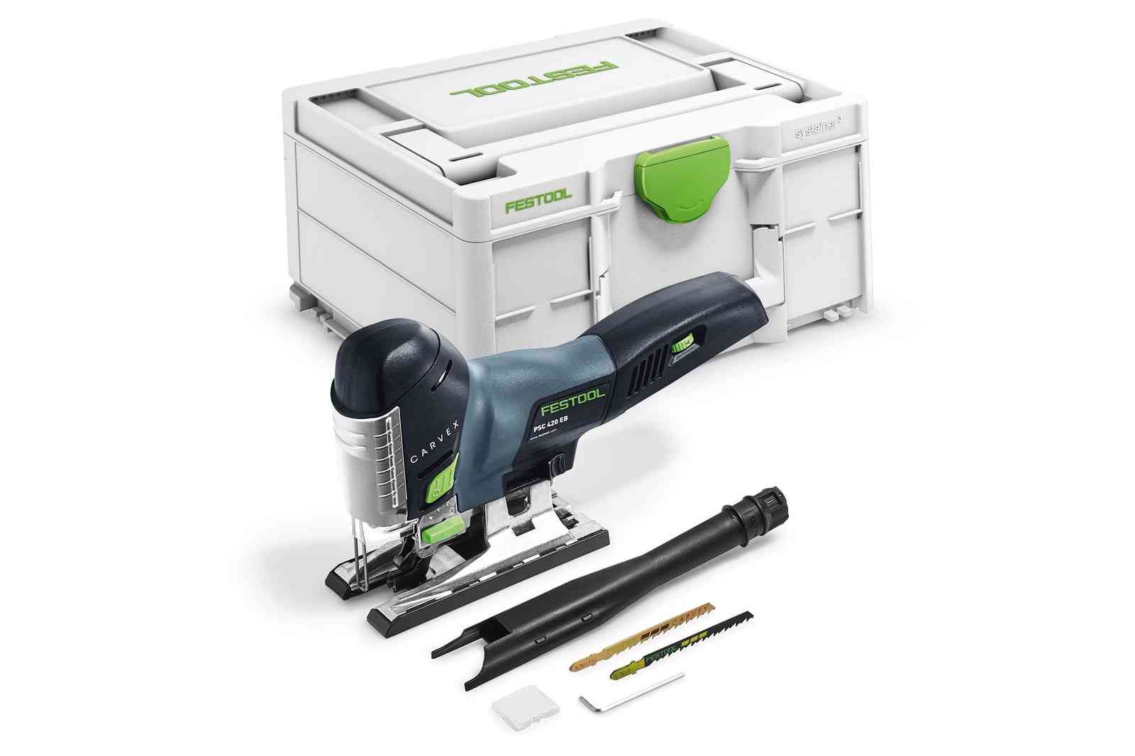 Akku stiksav Festool PSC 420 EB-Basic CARVEX; 18 V (uden batteri og oplader)